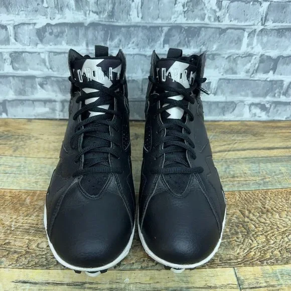 Nike Air Jordan‎ 7 Retro TD Black White Football Cleats 719543-010 Mens Size 8